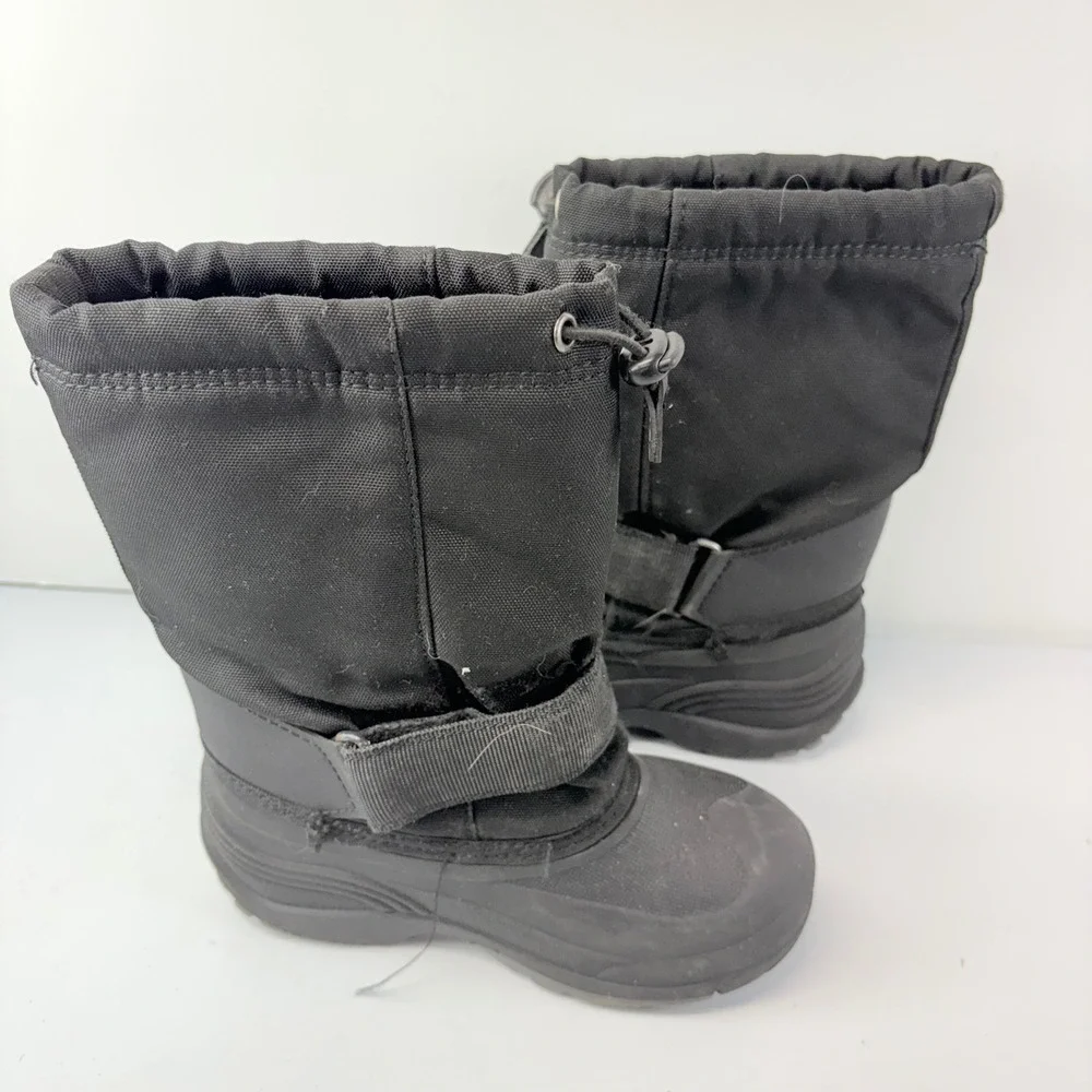 Kamik Snow Boots Little Kids Size 13 Black Waterproof Insulated Winter Boots